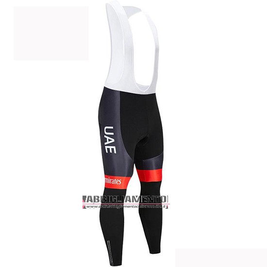 Abbigliamento UCI Mondo Campione Uae 2019 Manica Lunga e Calzamaglia Con Bretelle Bianco Rosso - Clicca l'immagine per chiudere